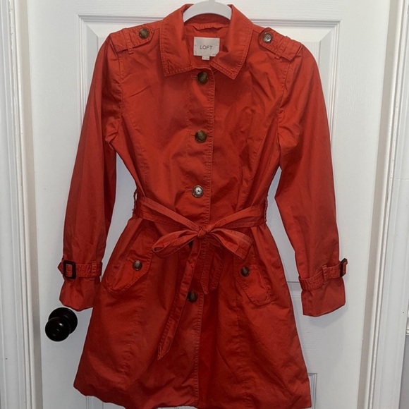 Loft Orange Trench Coat MP - Picture 1 of 8